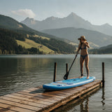 InnoExpo SUPIE70A aufblasbares SUP-Board im blauen Palmen-Design
