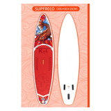 FunWater SUPFR01D SUP-Board – exakte Lieferantenansicht von Oberseite, Seitenansicht und Unterseite