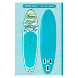 FunWater SUPFR03F SUP-Board – exakte Lieferantenansicht von Oberseite, Seitenansicht und Unterseite