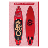 FunWater SUPFR17S SUP-Board – exakte Lieferantenansicht von Oberseite, Seitenansicht und Unterseite