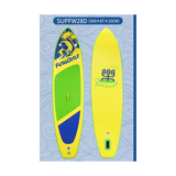 FunWater SUPFW28D SUP-Board – exakte Lieferantenansicht von Oberseite, Seitenansicht und Unterseite
