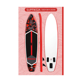 FunWater SUPFW32A SUP-Board – exakte Lieferantenansicht von Oberseite, Seitenansicht und Unterseite