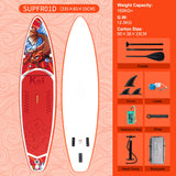 FunWater SUPFR01D aufblasbares SUP-Board 335 × 83 cm – Variantenansicht