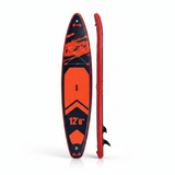 FunWater SUPFW39C aufblasbares Tandem-SUP in Orange und Schwarz